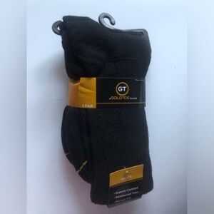 Goldtoe Men's Black Casual Socks - 2 Pair